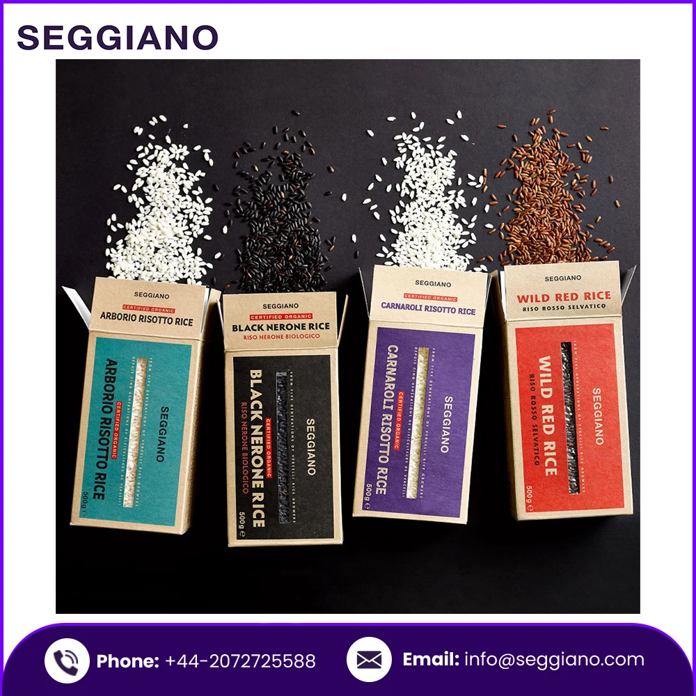 High Quality Italian Factory Direct Sale Seggiano Black Venus Rice 500g