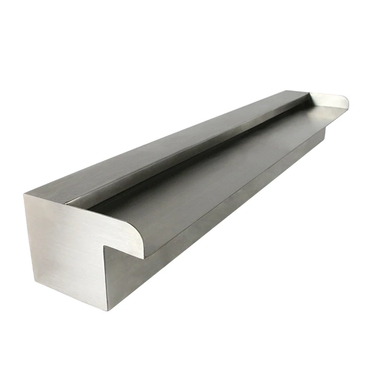 water fountains outdoor 316 stainless steel wall spillway fountains waterfall with LED light