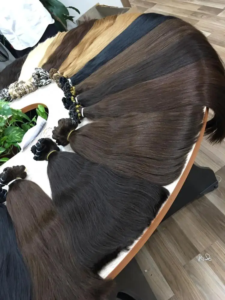 
RAW VIETNAMESE HAIR DOUBLE DRAWN QUALITY FLAT TIP EXTENSIONS 