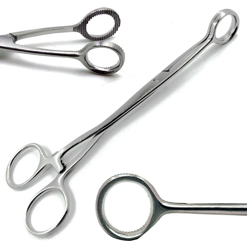 Surgical Collins Tongue Seizing Forceps 6.5 Jaws Wide-Laboratory Forceps