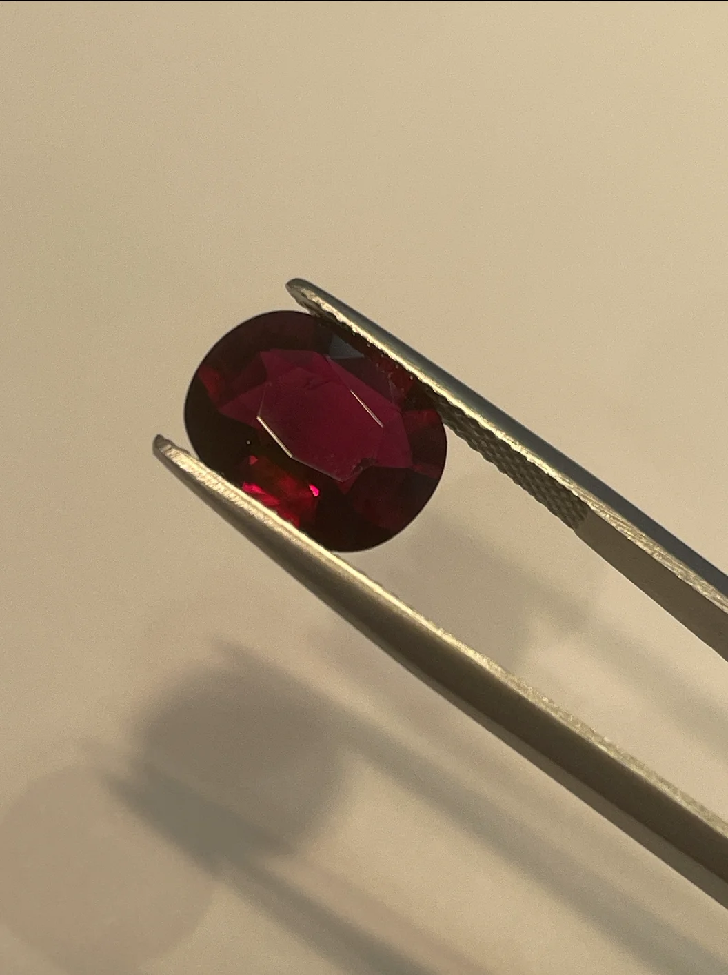 Ruby 5.03 Carats Pigeon Blood Red Mozambique No Heat Natural Ruby Cushion Cut Gemstone By Real Gems