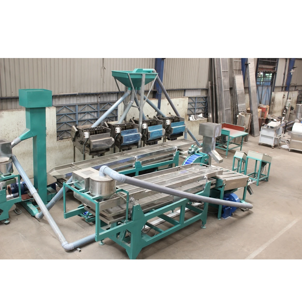 Vietnam Large Capacity Complete Line for Process automatic cashew nut shelling 10 Knives