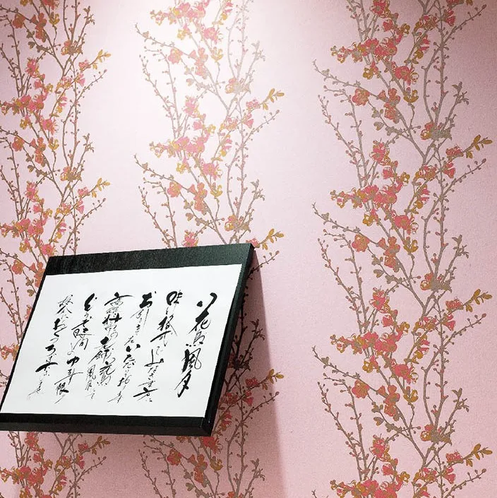 A stylish luxury wallpaper designed with glittering butterflies made in Japan to decorate the walls of SINCOL.