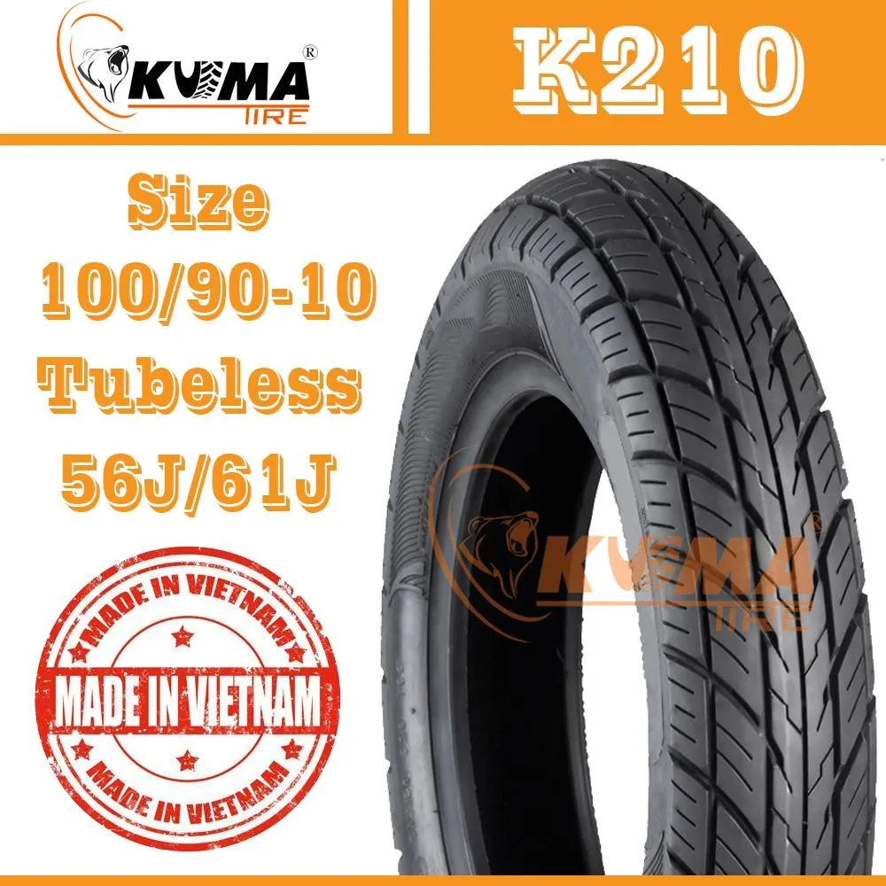 
TUBELESS TIRE - MOTORCYCLE TIRE 100/90-10 6PR BEST QUALITY - SPARE PARTS MOTORCYCLE 