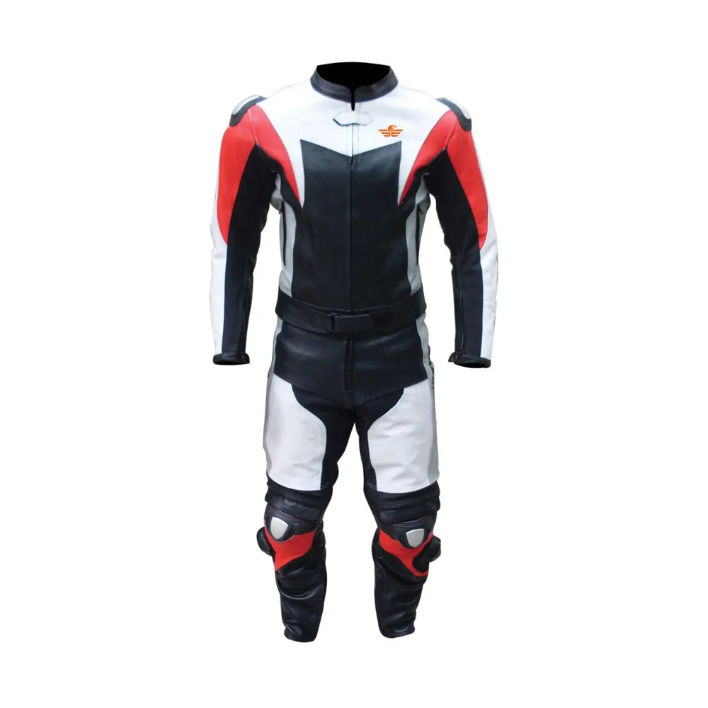  Изготовленный на заказ цельный мотоциклетный гоночный костюм из натуральной кожи
