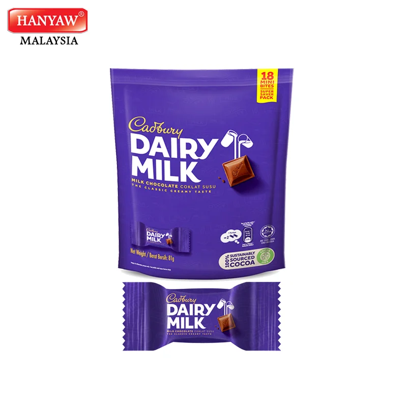 [Malaysia] Fast Shipping + Halal Certified Cadbury Dairy Milk Neaps Doy Bag (40 Packs X 18 Pcs x 81g/Ctn)