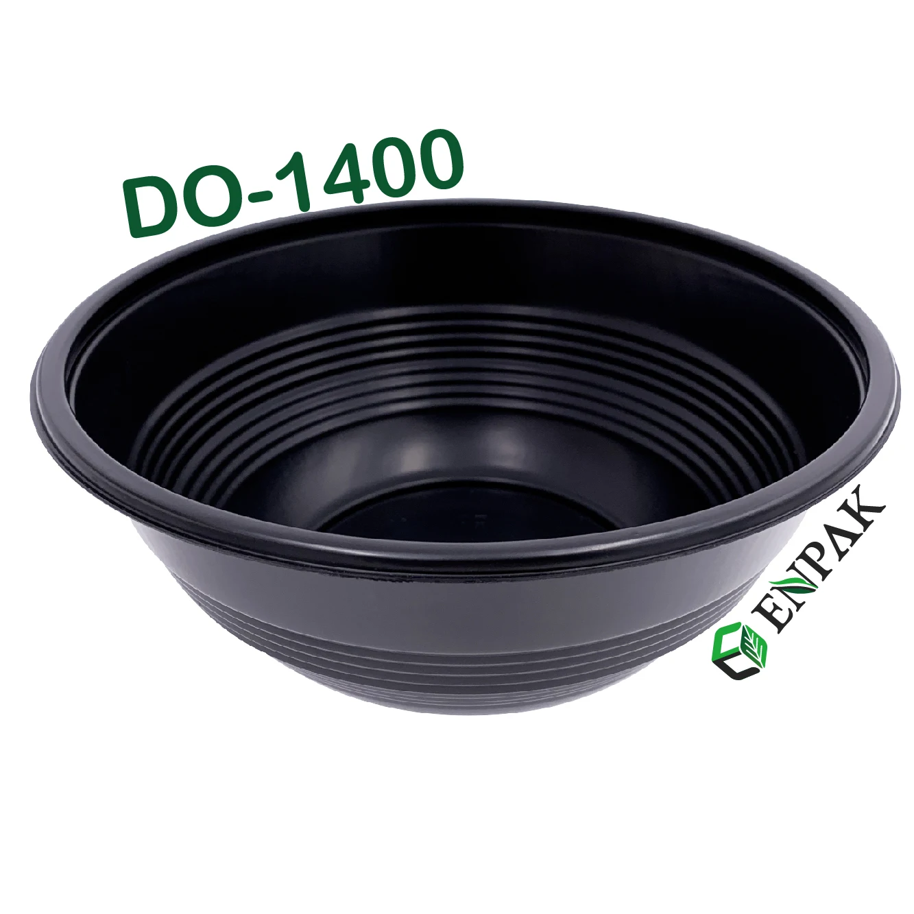 Heat Resistant Plastic Black Miso Soup Bowls for Restaurant