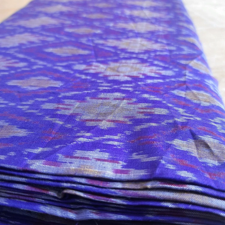 Luxurious Hand Woven Silk Fabric For Industry Use Garments, Home Textiles & Accessories, Colorful Silk Ikat Fabric For Clothing