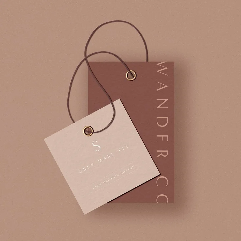 Hang Tags Black Hang Tags Custom Logo Name Red Printing Garment Black Cardboard Hang Tags