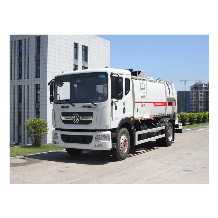 
High Pressure Cleaning 0.42m3 Clean Water Tank Volume Stainless Steel Kitchen Garbage Truck 