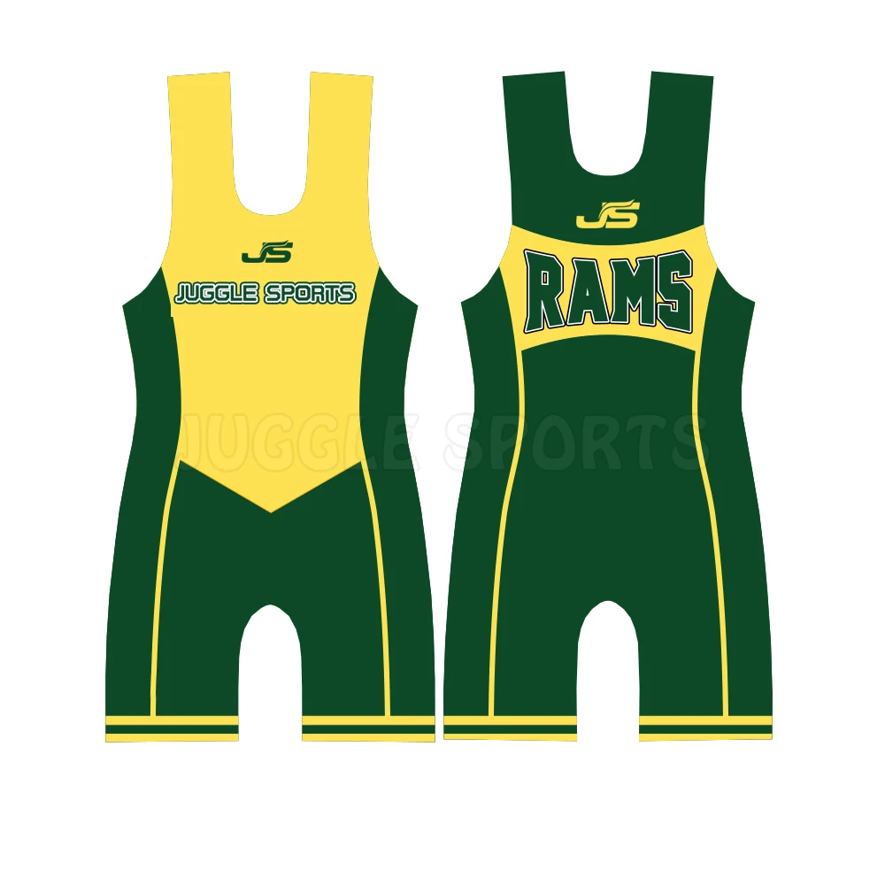 
Custom Sublimated Wresting wear USA wrestling singlet for male performance wrestling uniform 