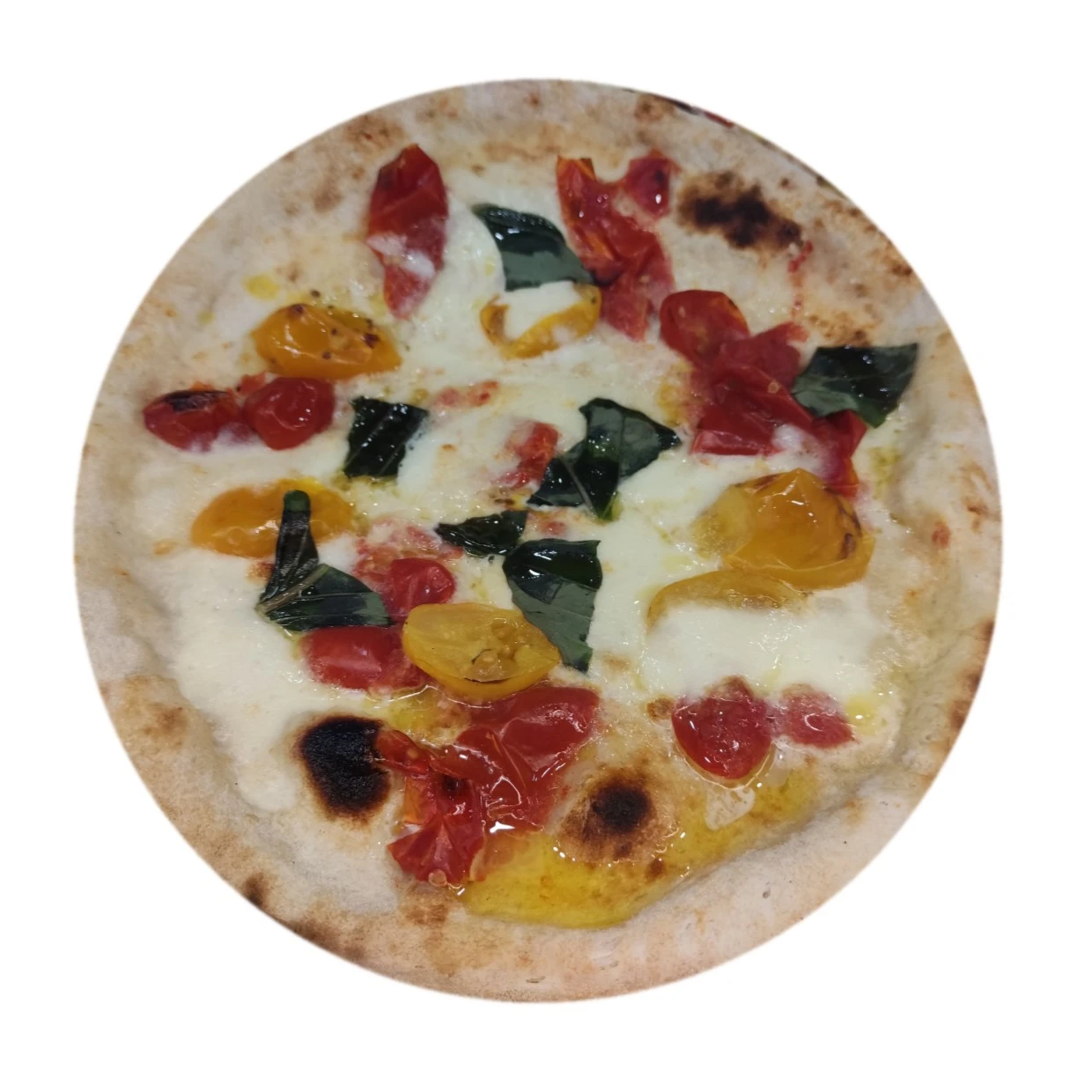 Сделано в Италии одна коробка замороженная пицца с неаполитанскими желтыми и красными помидорами для розничной торговли