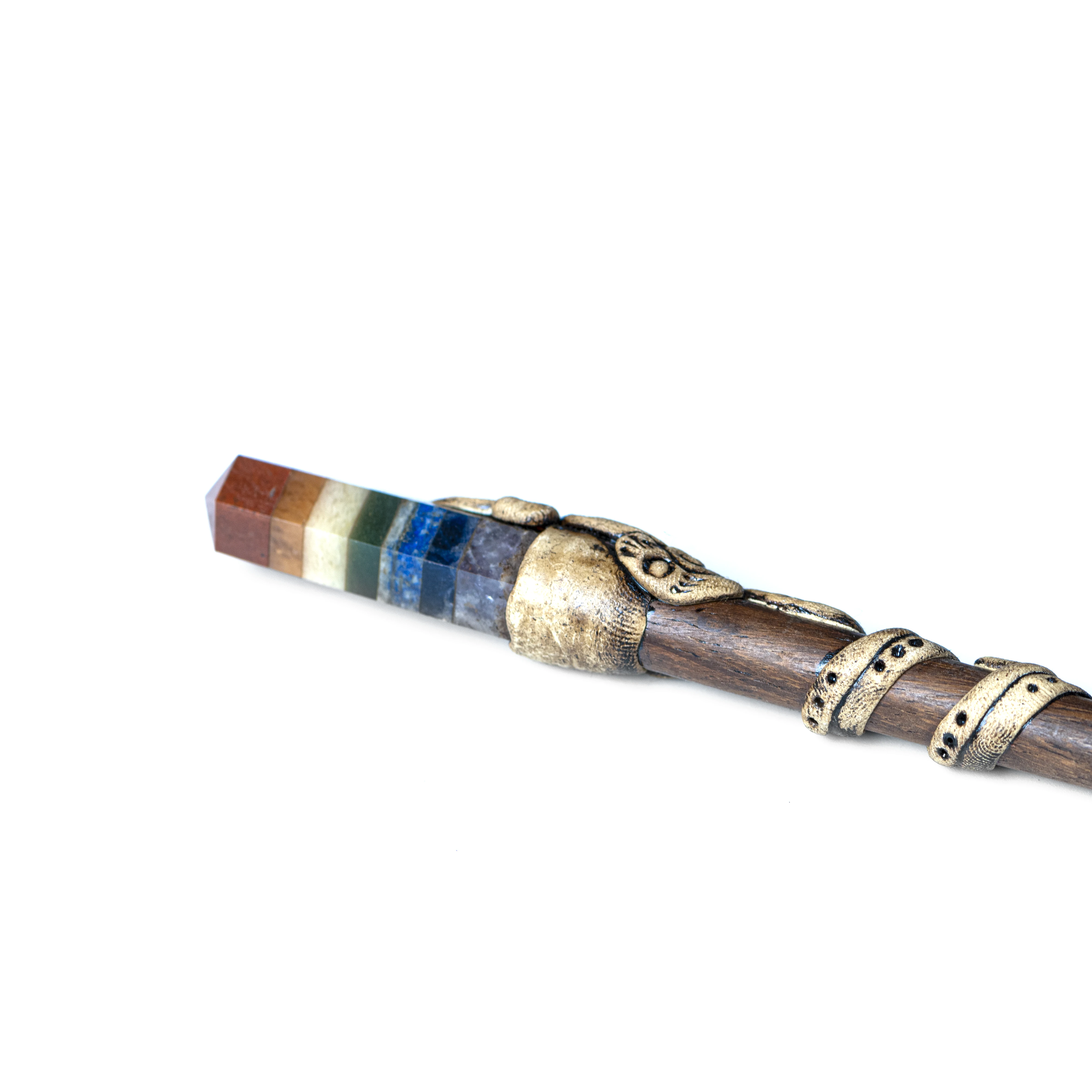 7 Chakra Stone Vintage Simulated hair Clip Crystal Rhinestone Hairpin Hair Accessories Jewelry Hair Sticks