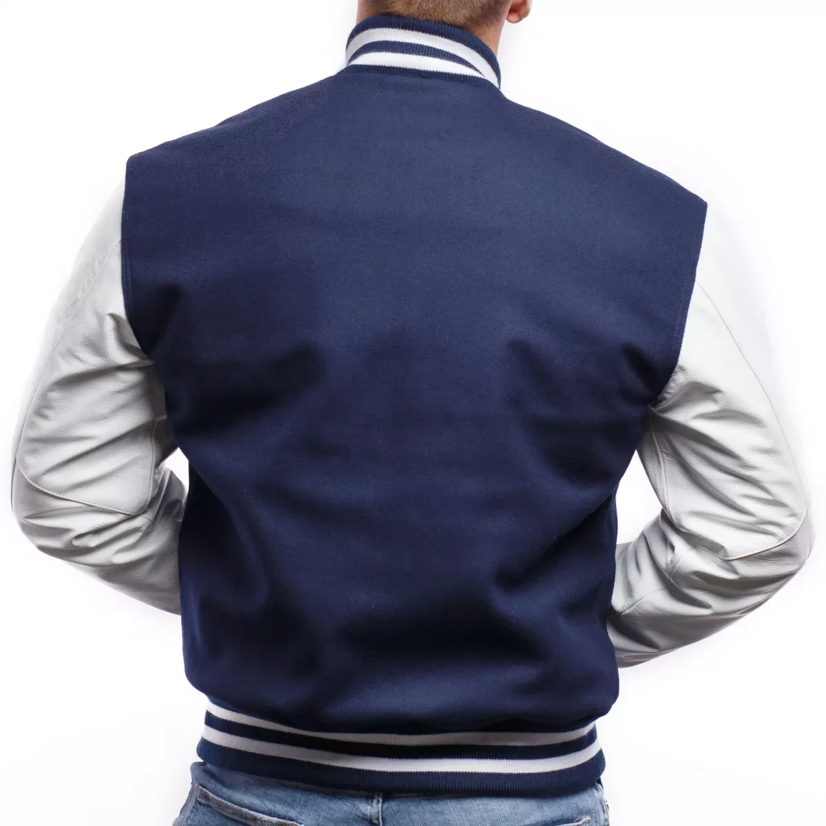 Baseball Varsity Jacket for Men Custom Logos with Wool and Leather Sleeves / American Style Wholesale Schoolboy Jackets