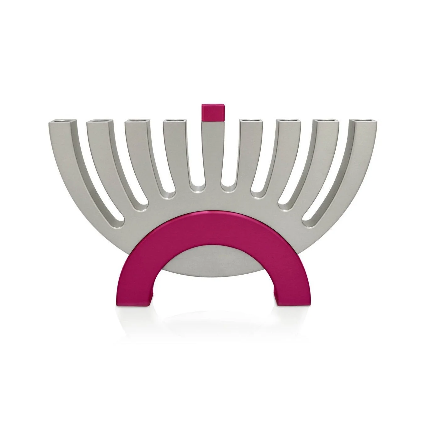 Новейший дизайн, алюминиевый канделябр менора в модных цветах, подсвечник для ханукки с 7 подставками по оптовой цене в розовом и синем цветах