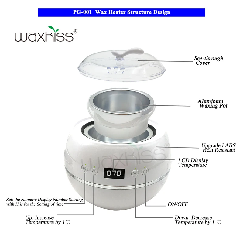 2022 New Patent Design Hot sale 500ml Hair removal wax heater depilatory wax warmer