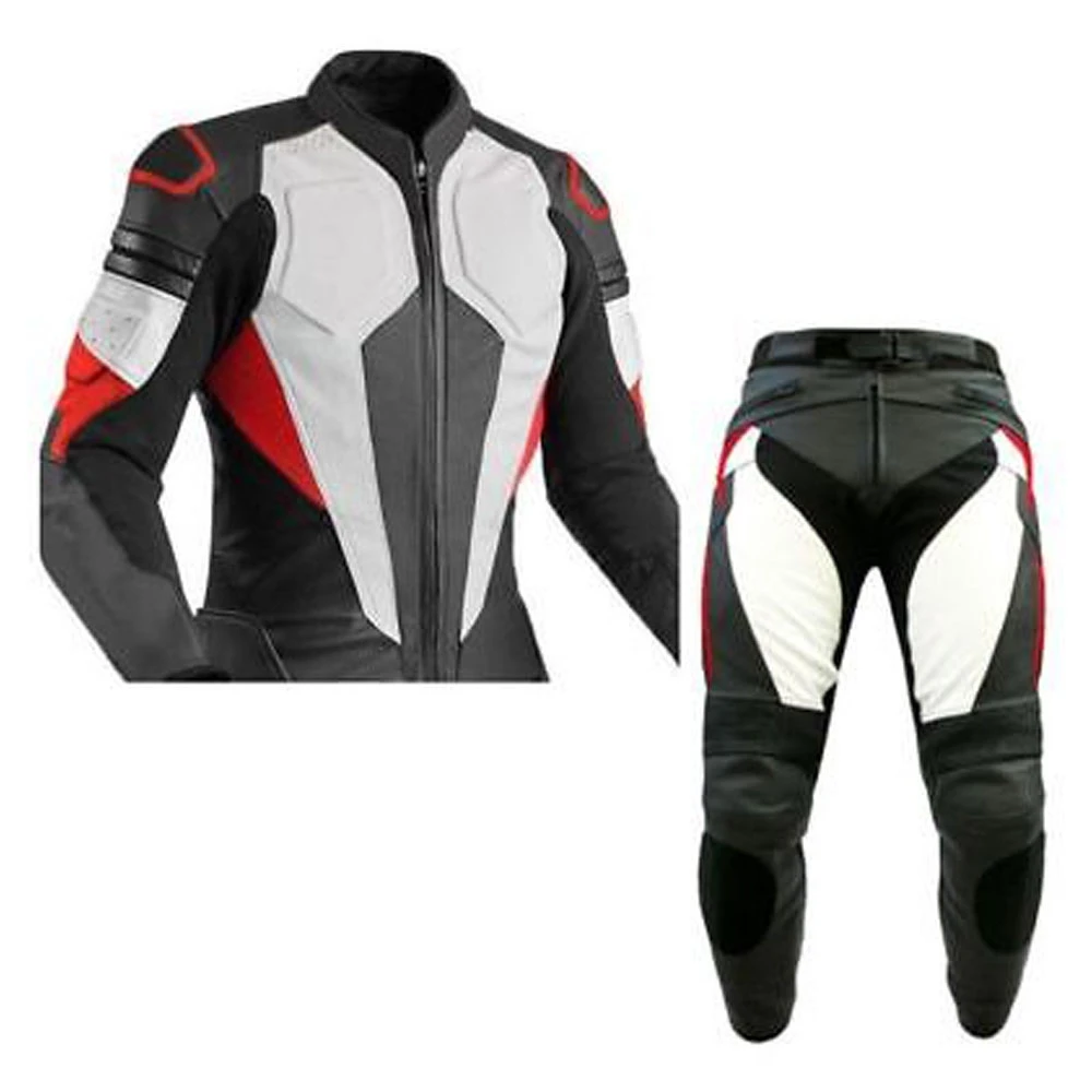 Custom make motor bike high quality sports suit Two Piece Leather Motorcycle Suit