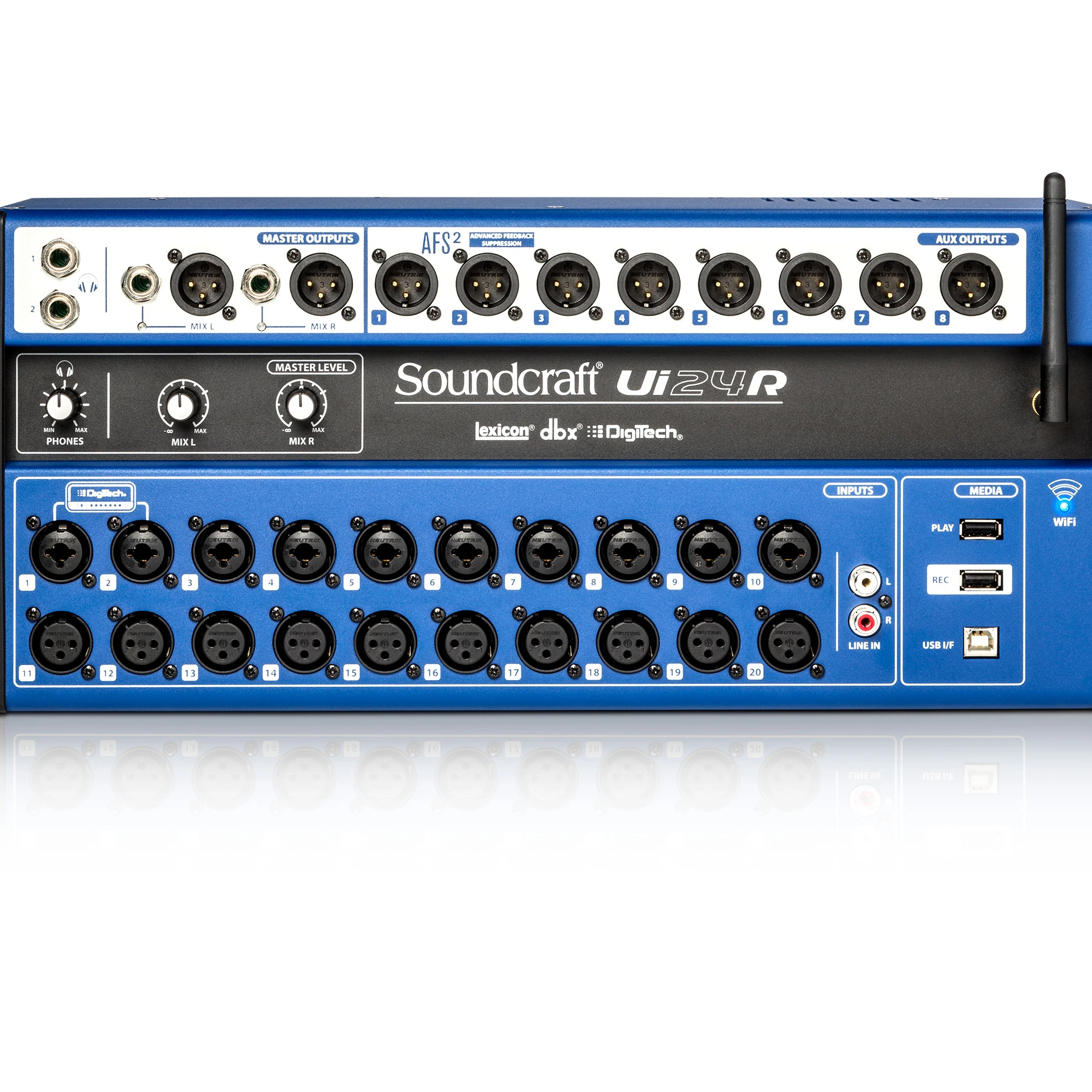 Лидер продаж; Новинка; Soundcraft Ui24R 24 канальный цифровой профессиональный аудио смесители мульти-рекордер с дистанционным