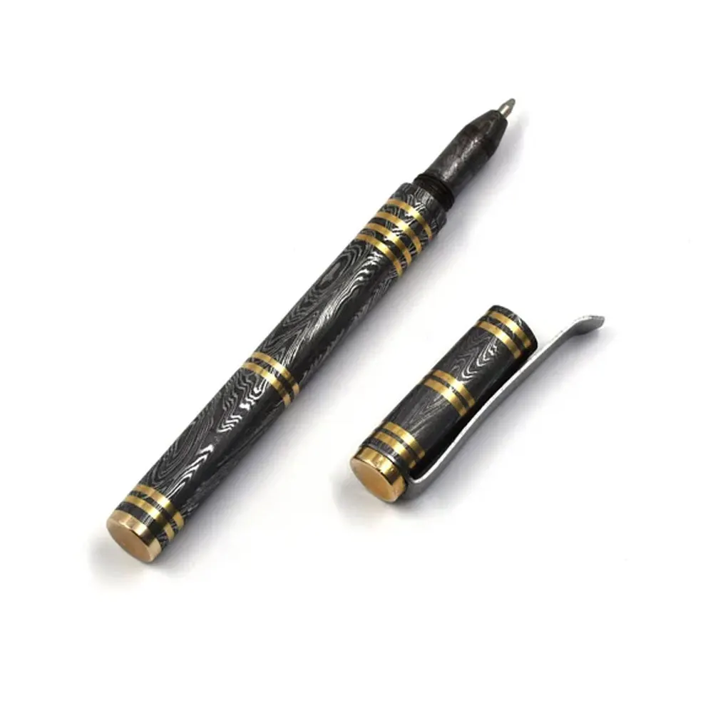 Beautiful design metal pen with custom logo carbon steel pen in cheap price