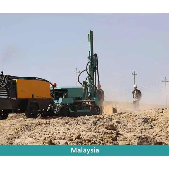 Crawler Hydraulic 30m Surface DTH Hard Rock Blasting Mine Drilling Rig