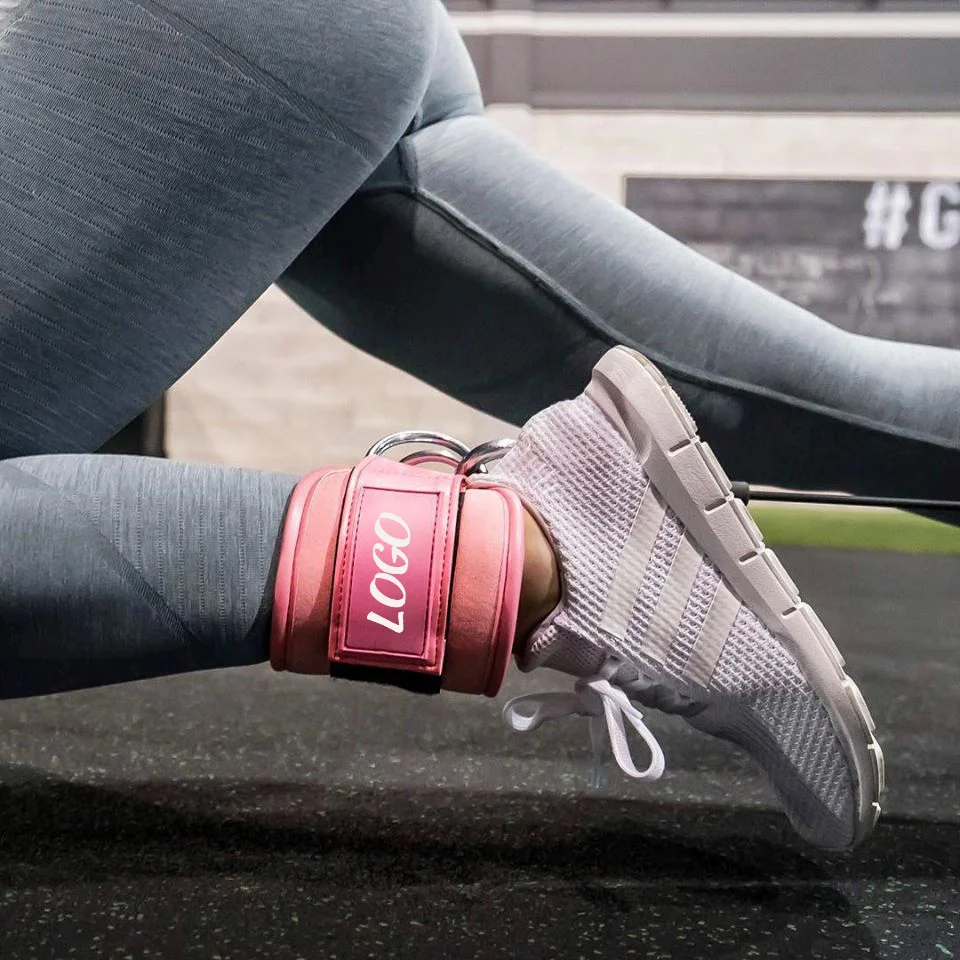 Cable Workout Balance Trainer Exercise Fitness Double D-ring Stretch Ankle Straps