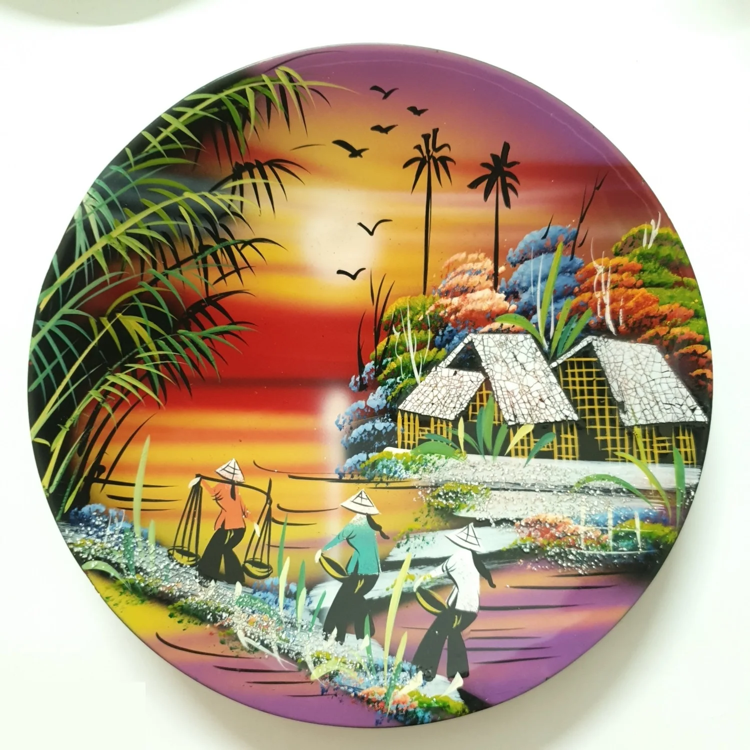 
Lacquered wooden plates classic traditional Vietnamese style cheap price 