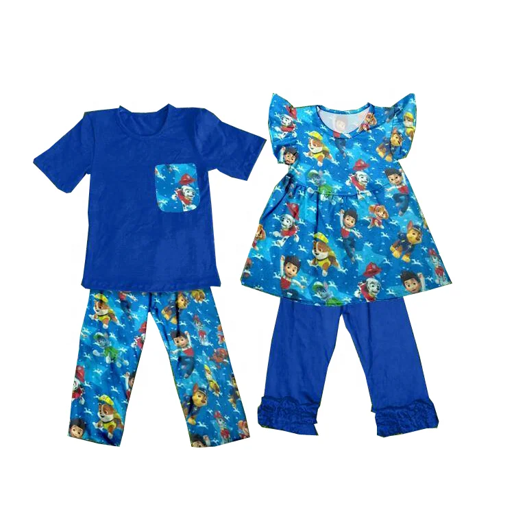 Summer kids outfits children cute outfits brother and sister clothing sets boutique clothes outfit