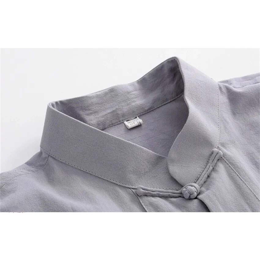 Traditional Kung Fu Clothing Set Men Summer Linen Martial Arts Uniform