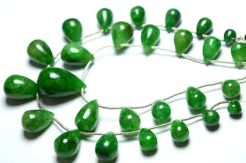  Изумрудные Гладкие бусины Beryl Tear Plan 7x10 мм до 10x15 8 5 дюймов нитка изумруд для изготовления ювелирных изделий