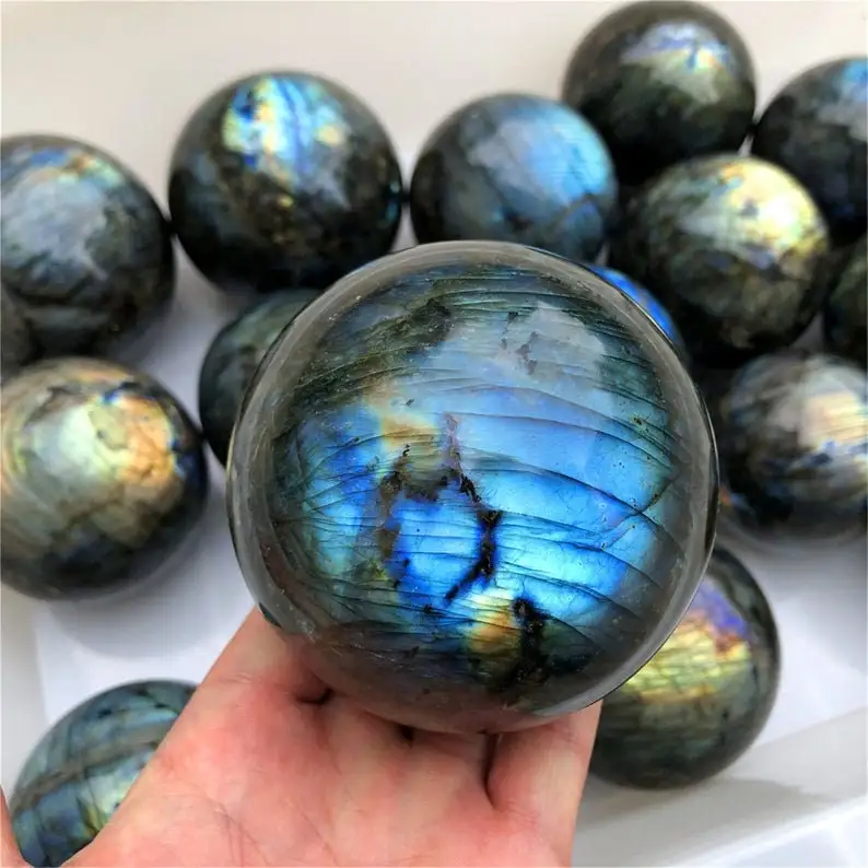 Flashy  labradorite Sphere Crystal Sphere labradorite Ball Healing Sphere From Elegant agate