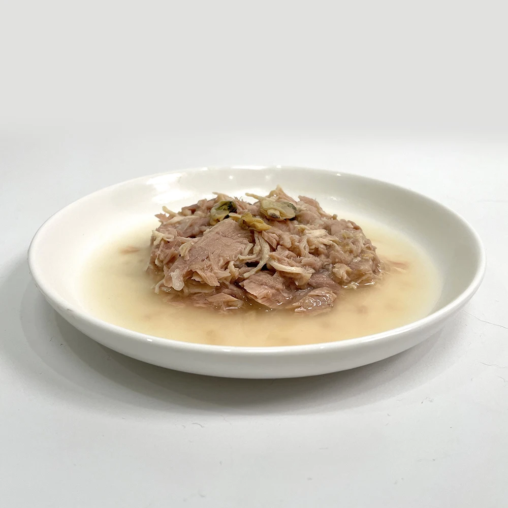 80g Fresh Ingredient Cat Canned Food Skipjack Tuna White Chicken Baby Clam Cat Can Food Daily Delight
