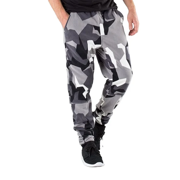 Стильные мужские беговые удобные повседневные камуфляжные брюки для бега оптом