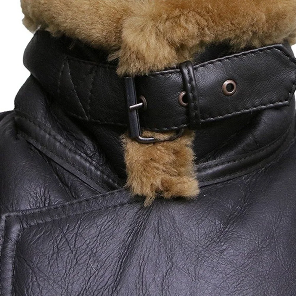 
Top quality Outdoor Shearling Jacket For Men/Custom Made Winter Wear Shearling Jacket 