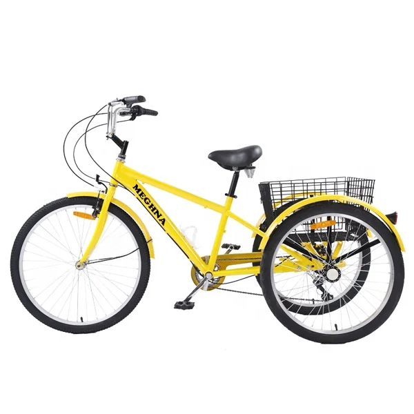
2020 24 inch 7 speed adult mountain tricycle / trike / three wheel cargo cheap tricycle bike for sale 