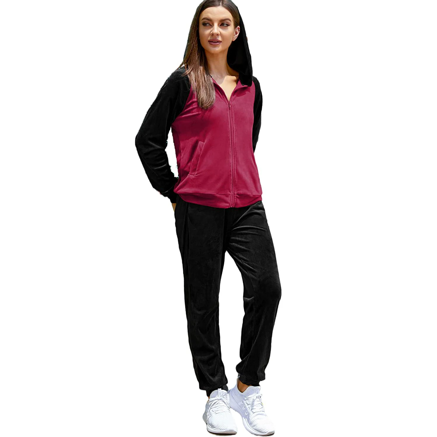 summer tracksuit for women velour custom  Track suit sports wear training & jogging wear ladies velvet tracks