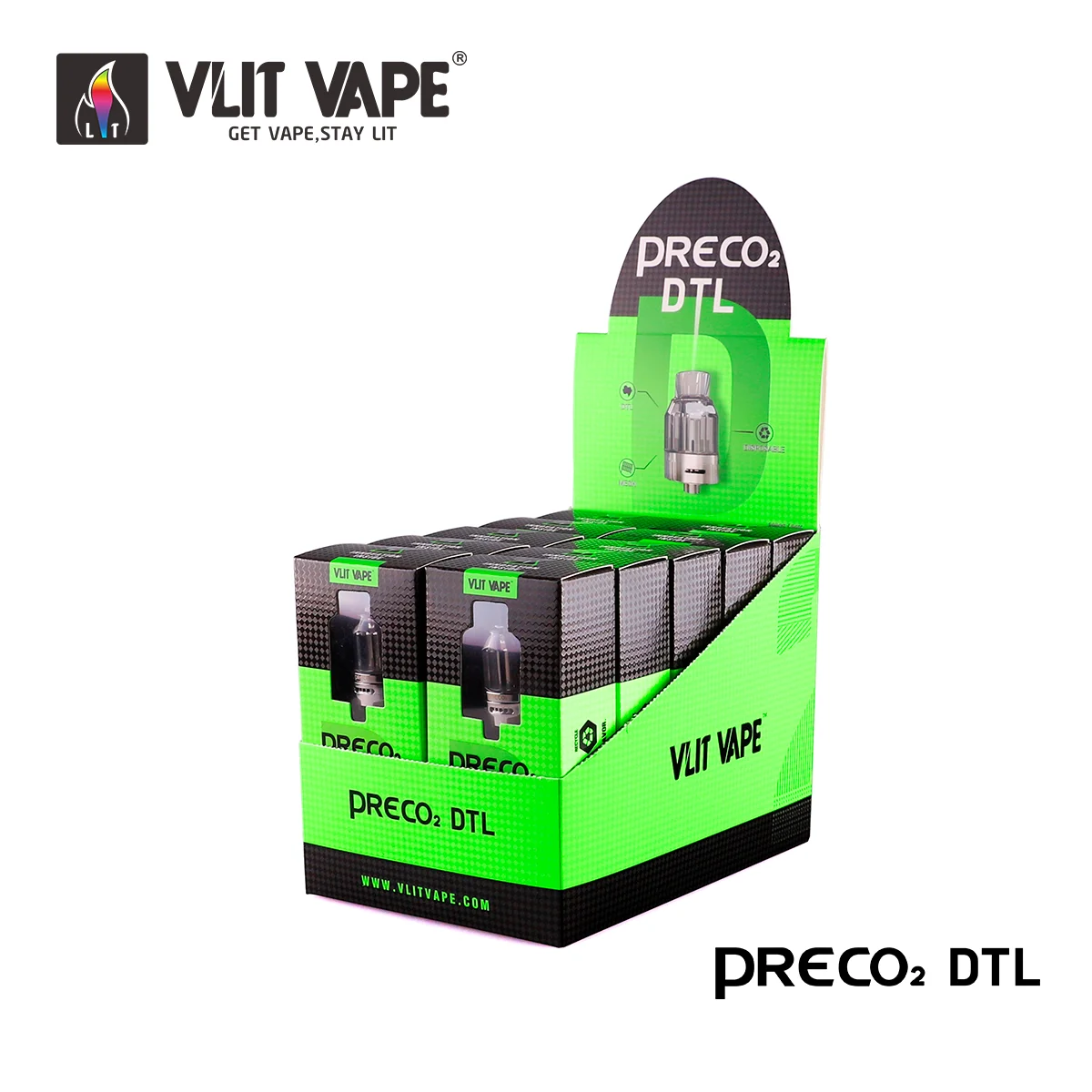 Canada best tank Preco series next generation Preco 2 DTL disposable tank in stock Vlit Vape manufacturer
