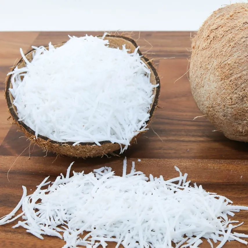 Сухие кокосовые хлопья сушеные измельченные нити