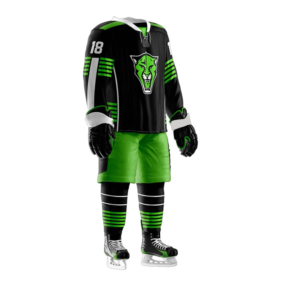 Уличная одежда спортивная командная тренировка Мужская комплекты униформы для хоккея с шайбой лучшее качество униформа