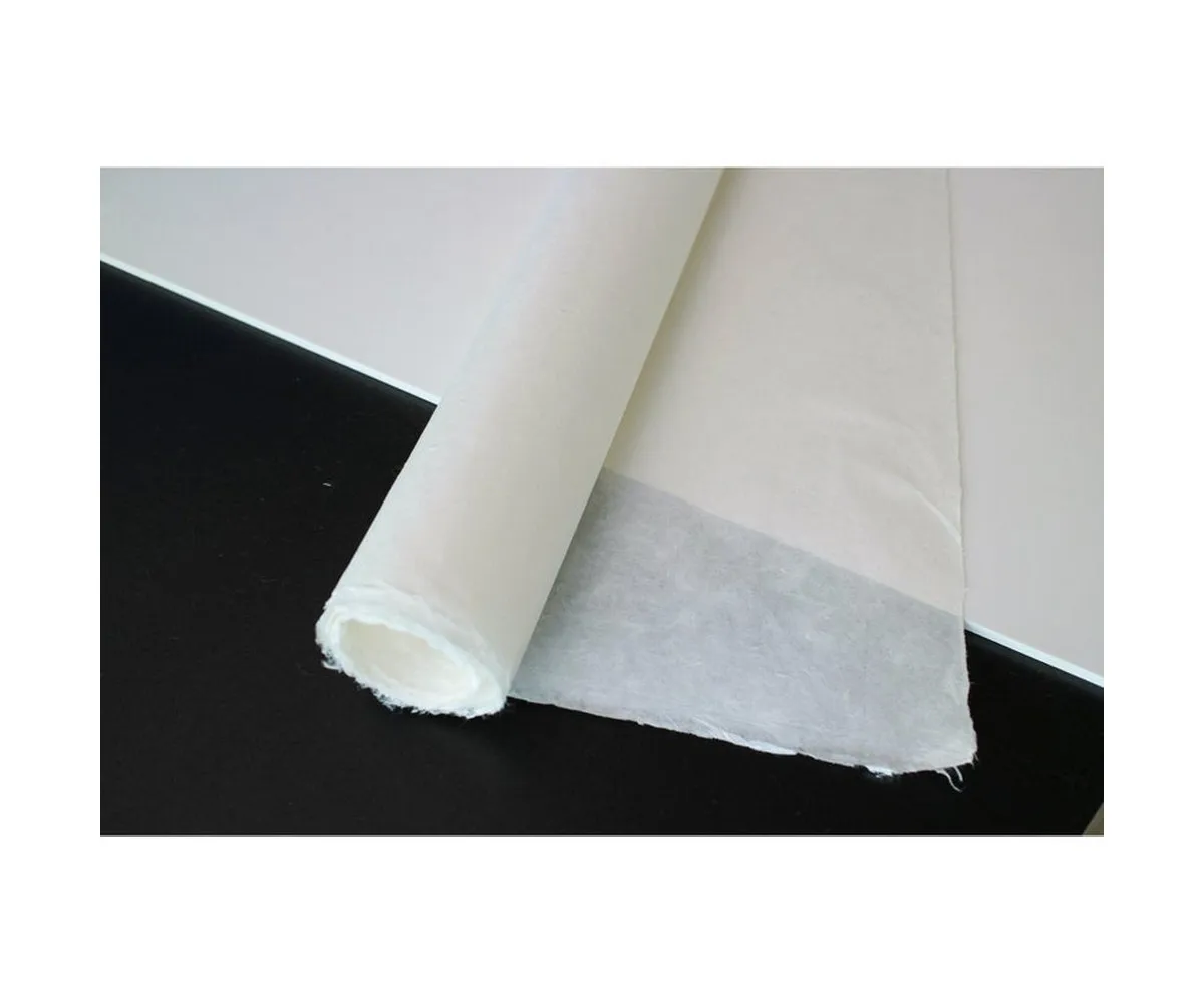 Traditional Handmade Mulberry Paper Plain Natural White Single Layer