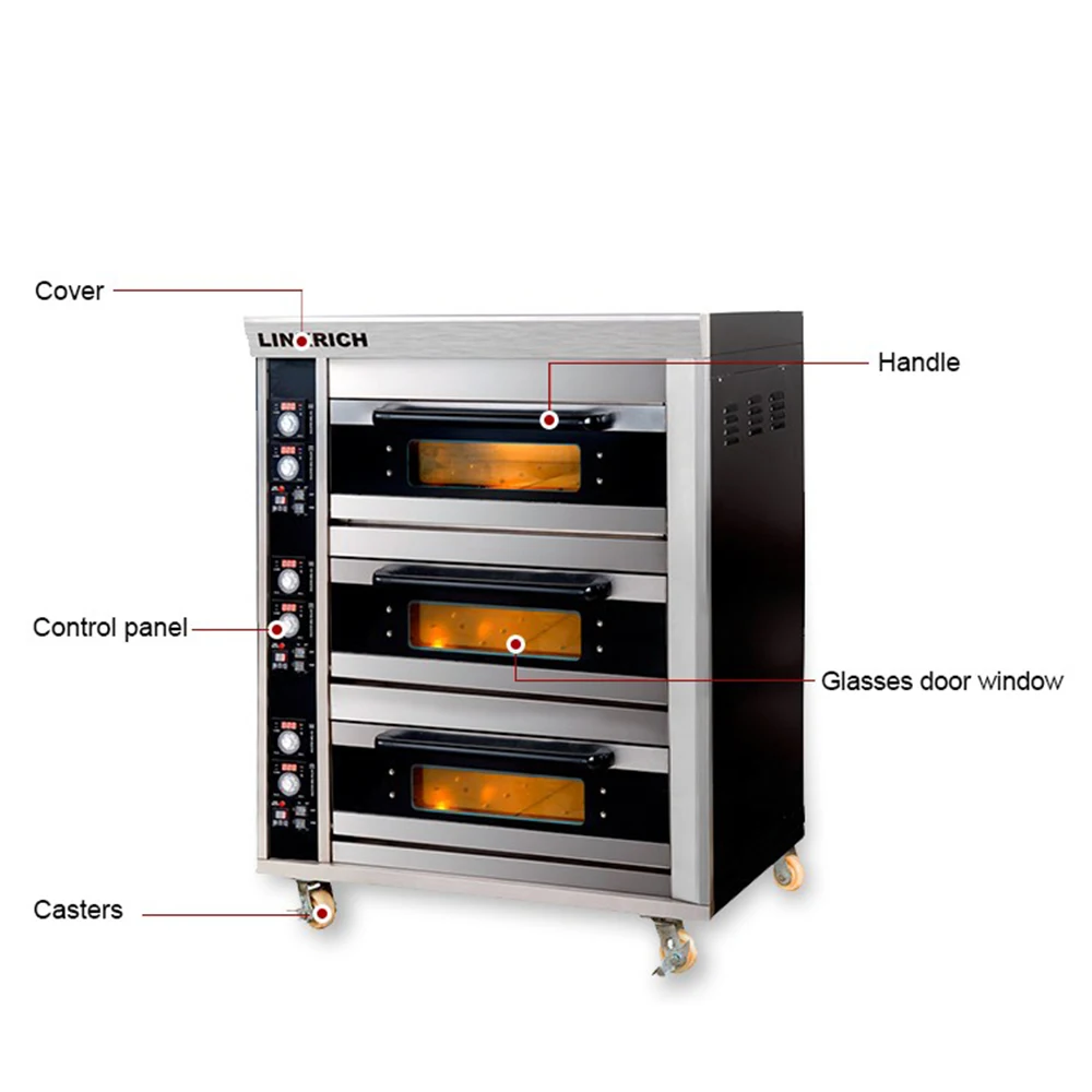 Good Quality Commercial Stainless Steel Electric Bakery Oven Prices /Electric Bread Baking Oven