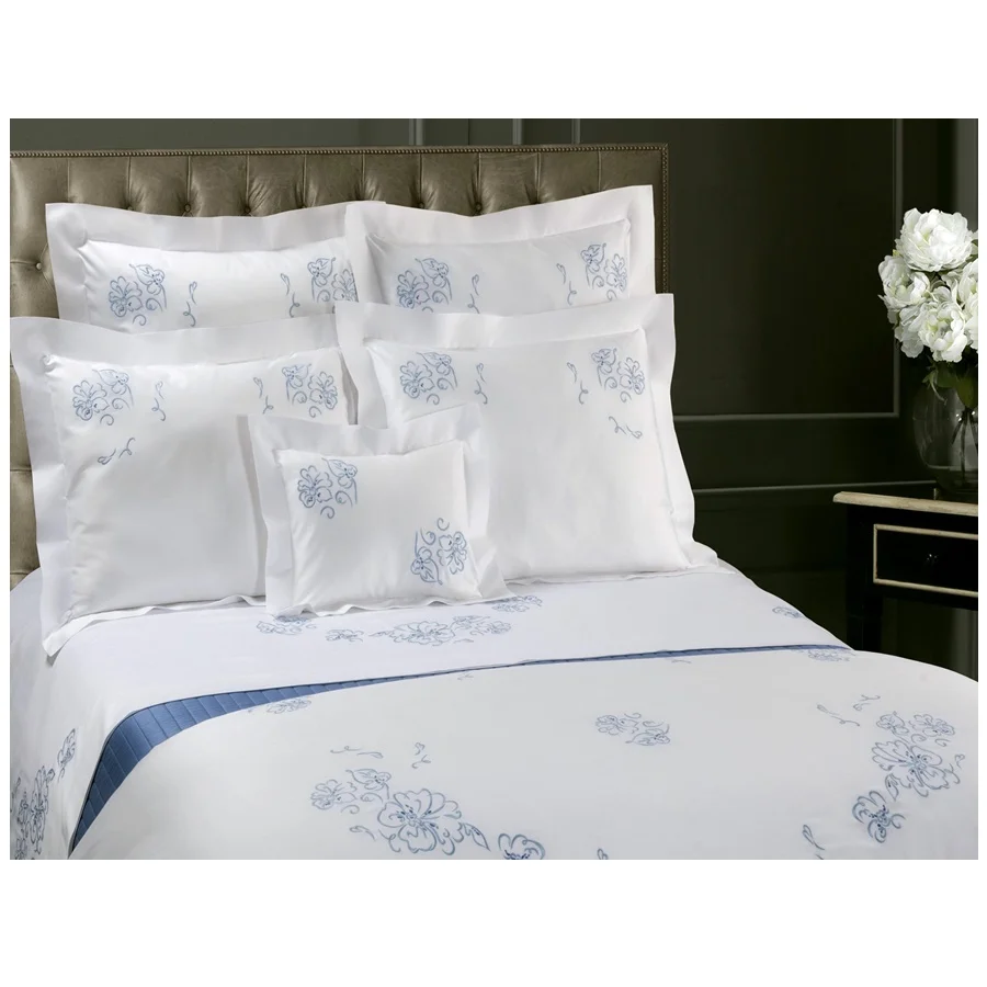 Embroidery Duvet Cover Set Embroidery Duvet Bedding Set High Quality Cotton Luxury Comforter &pillowcases for Home Hotel Wedding