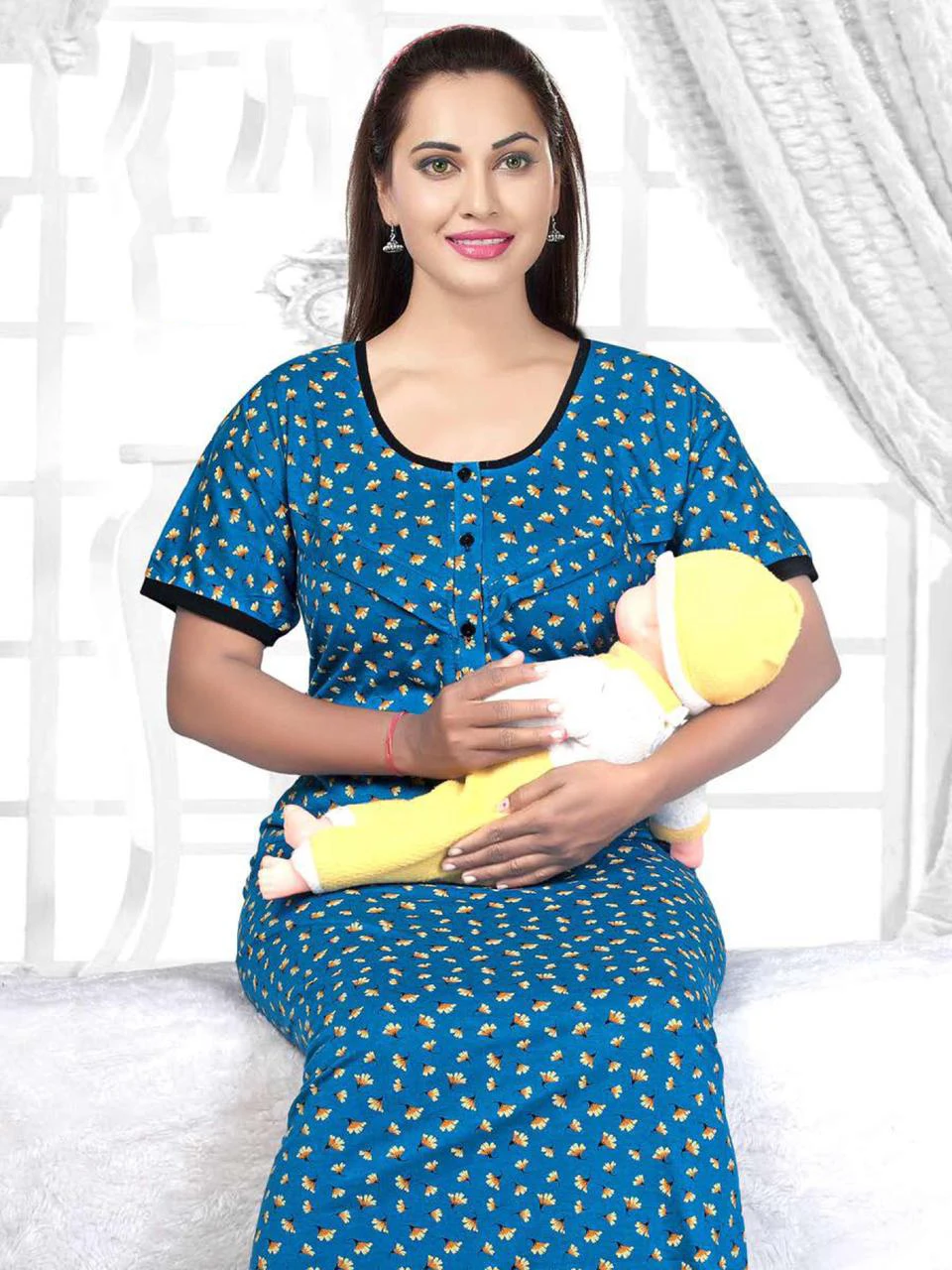 Nighty Night Wear Hosiery Cotton Night Dress Collection