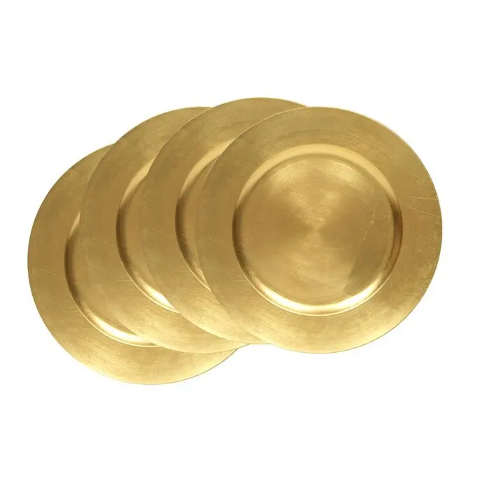 Hot selling Hammered Decorative Round Charger Plates wholesale silver serving platter for wedding and kitchen