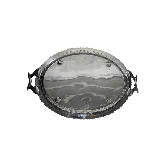 Мозаичный дизайнерский прямоугольный деревянный поднос для чая и кофе домашний подачи завтрака кухни кейтеринга