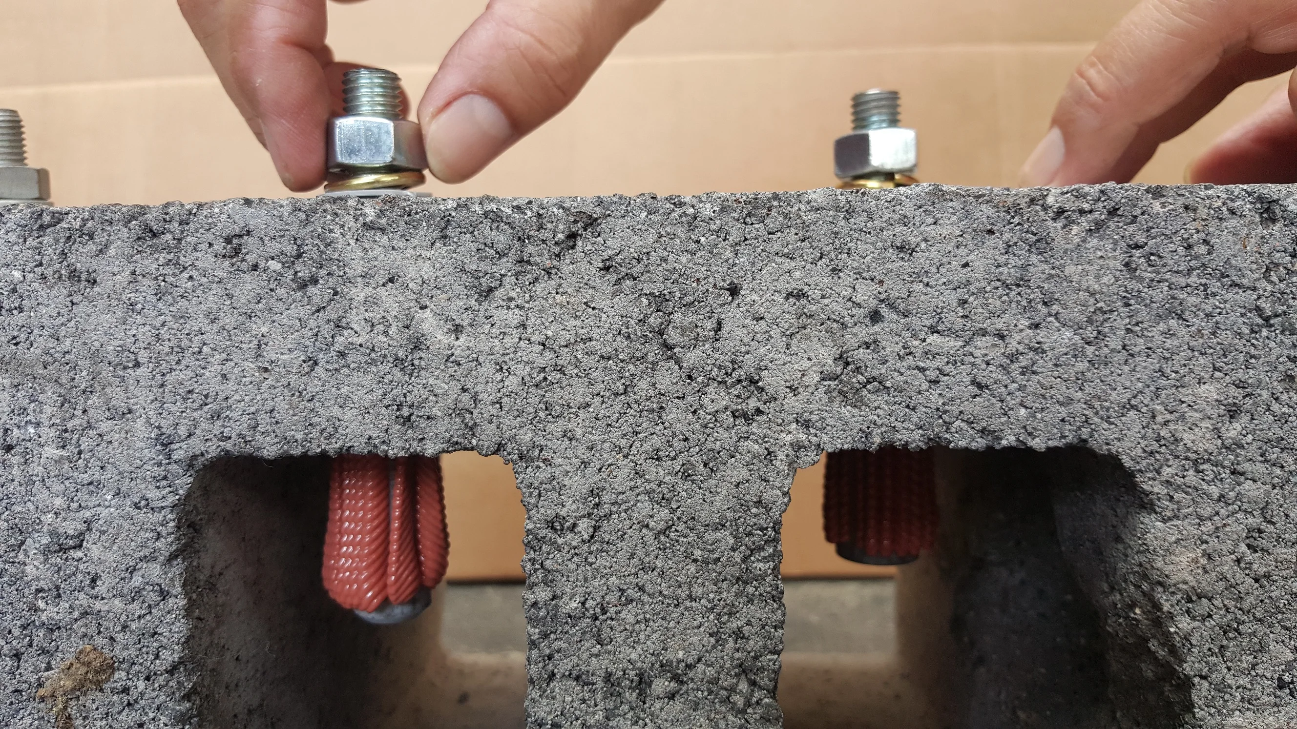 Nylon sleeve for chemical resin anchor stud M8 M10