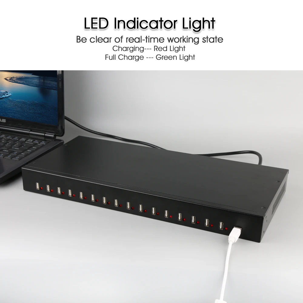 
A-165 Multi-Port 16 Port USB Hub mountable 19