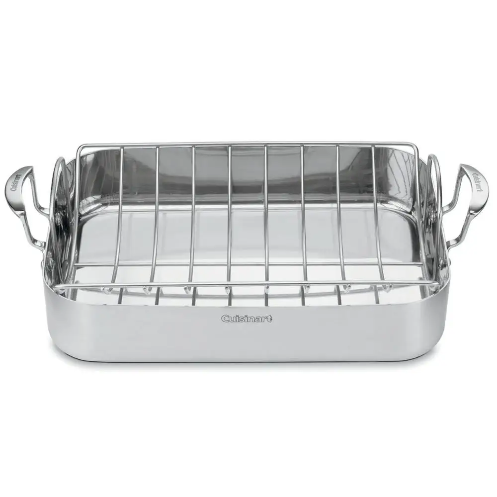 new fancy modern design Stainless Steel Roaster with Rack