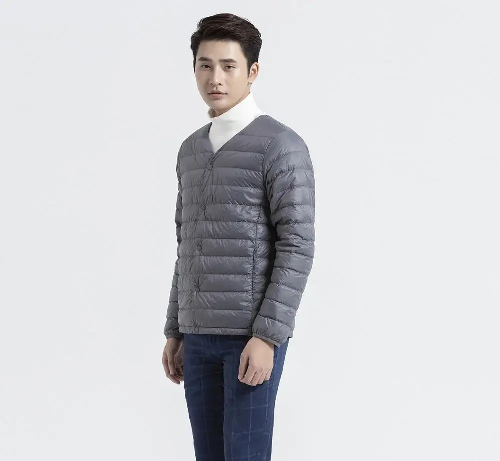 MEN ULTRA LIGHT DOWN COMPACT V NECK CARDIGAN WITH HIGH QUALITY IN VIETNAM