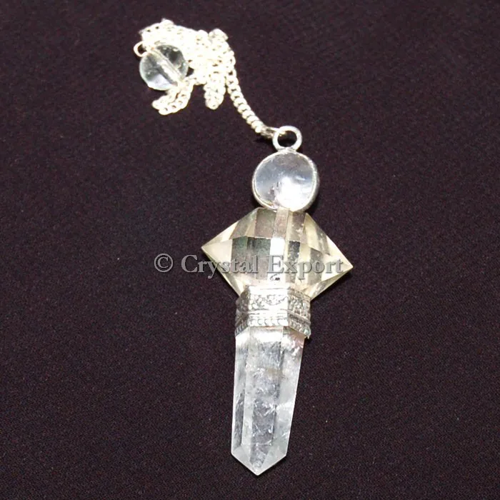 Wholesaler of Crystal Quartz 3pcs Pendulums : Crystal Quartz 3pcs Pendulums For Sale