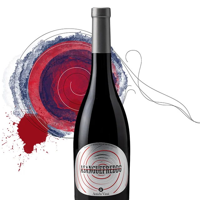 Fresh Sicilian Dry Red Wine - Asanguefreddo IGT Sicilia 12 5% 75 cl Etna Table Nerello Mascalese to drink